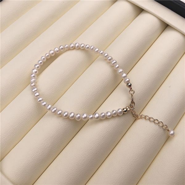 Wholesale Handmade Sterling Silver Freshwater Pearl Pendant Cats Necklace Light Luxury Jewelry