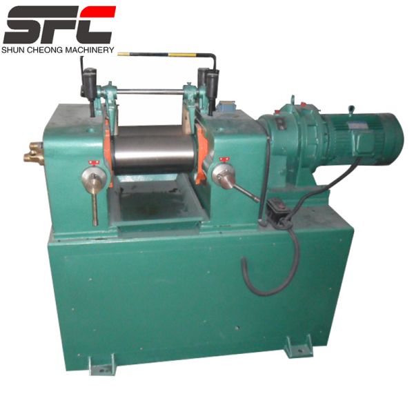PLC Controlled Stainless Steel Two Roll Rubber Mixing Machine with 50-100kg/h Capacity