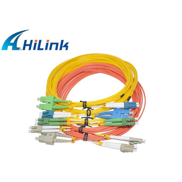 単信二重SM/MMパッチ・コードのピグテールSC LC ST FC MU APC UPCのコネクター