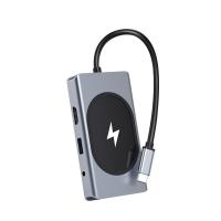 Adaptateur multifonctionnel USB type C HUB 9 en un et avec lecteur de carte mémoire