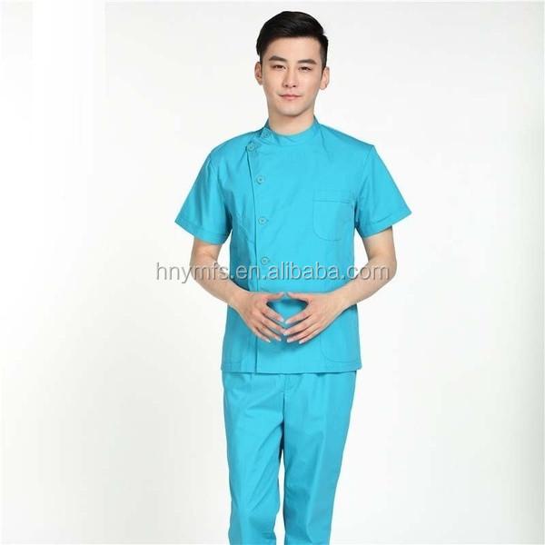 Hospital Medical Nurse Scrub Uniform Beauty Spa Set Short Sleeve 100%Cotton with the Best Price