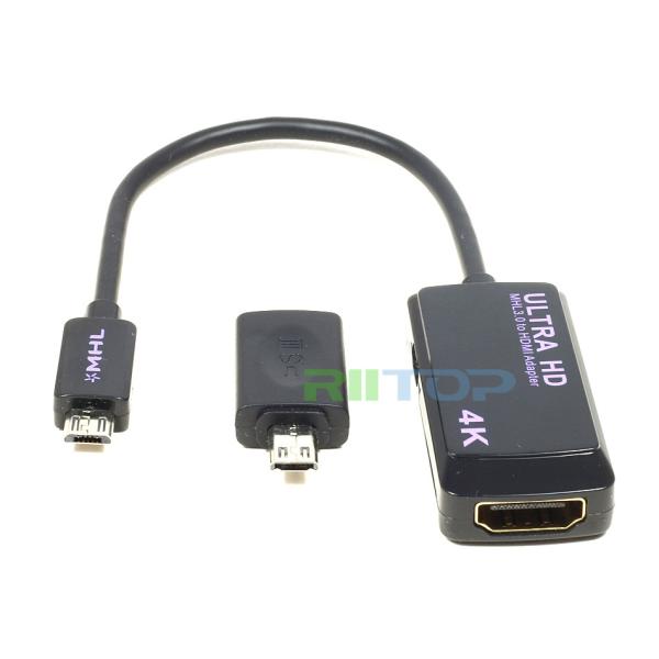 MHL3.0 to HDMI 2Kx4K ULTRA HDTV Adapter Cable For Samsung Galaxy Note 4/Edge S5/4/3