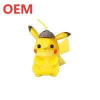 Fabricação personalizada Plastic Shape 3D Cartoon Pikachu Figure Copo de palha copo de PVC personalizado