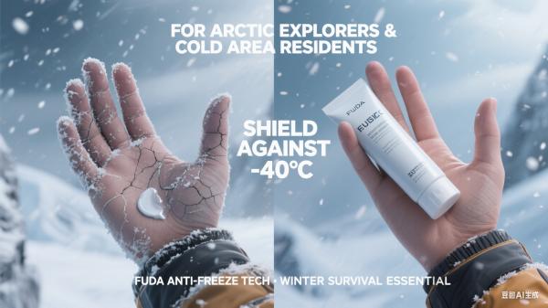Strong anti-freeze repair cream for hands, feet, elbows, and knees, proven to prevent cracking in extreme cold.