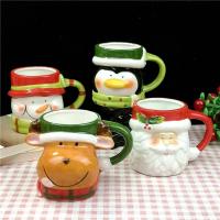 El modelado creativo 3D de la taza 400ml de la Navidad junta la taza animal Handcrafted regalo del festival de la taza de la leche del desayuno de la taza de café