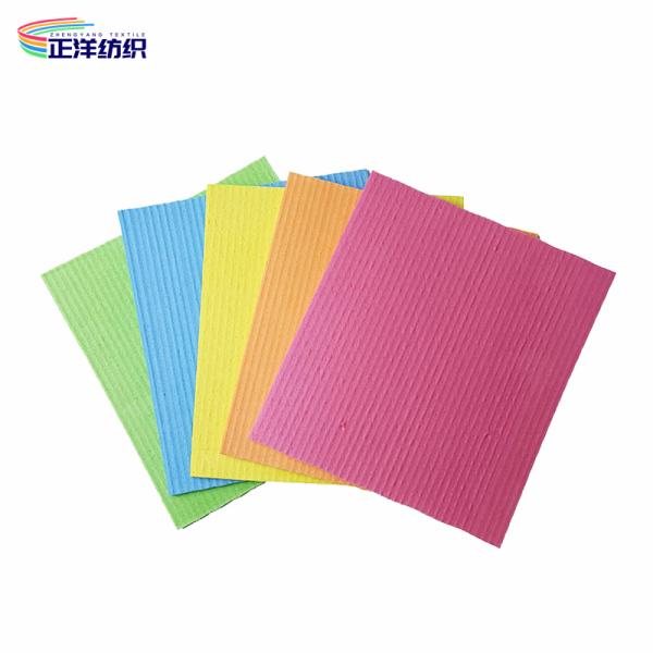 500gsm Absorbent Disposable Dish Cloths 20X18CM Swedish Cellulose Sponges