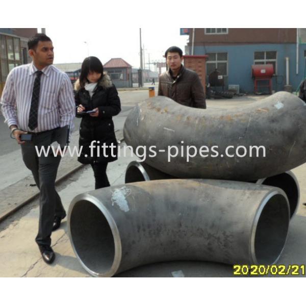 Hot Pushing Steel Pipe Elbow Fitting Dn200 Sch40 Thickness OEM ODM