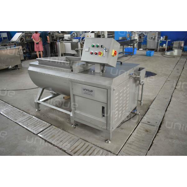 Commercial Kitchen 500 kg/h Sand Blasting Surface Fruit and Vegetable Washing Machine