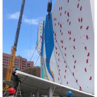 Painéis de parede exteriores do projeto da parede da escalada da placa da madeira compensada e posses de escalada