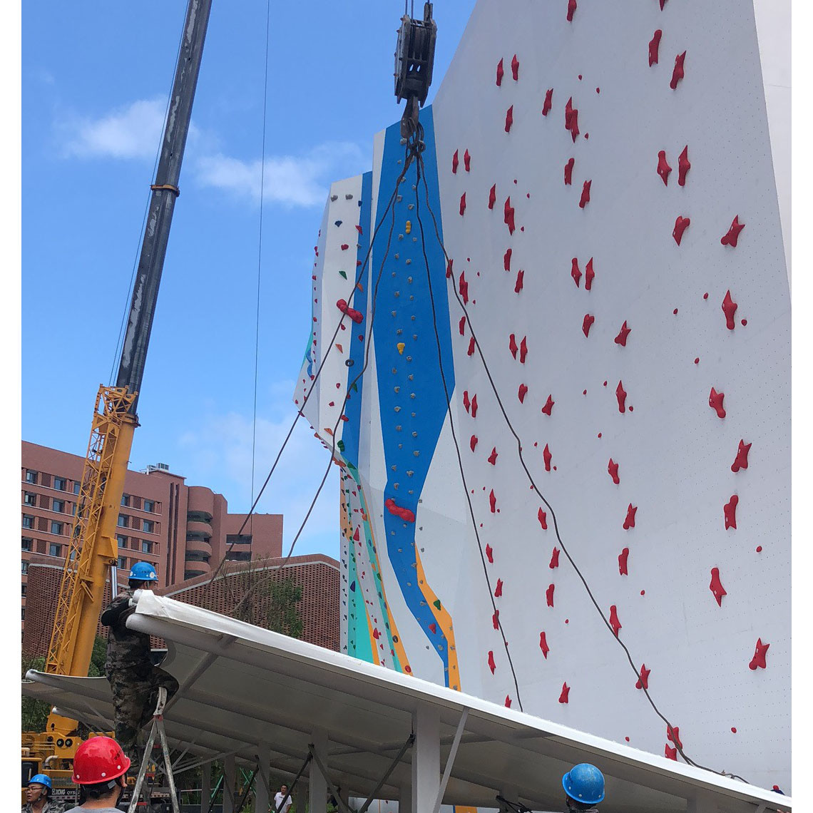 Стена EN 12572 стены Bouldering университета мобильные плоская взбираясь обшивает панелями крытое