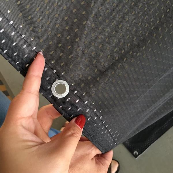 Waterproof Fence Mesh Banners , Construction Mesh Banners Eco Friendly UV Printing