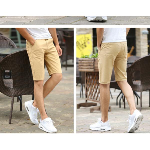 Polyester Fabric Loose Fit Men's Workout Shorts with Simple and Solid Color Design