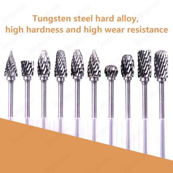 Sintered Tungsten Carbide Rotary Burr with 1/4