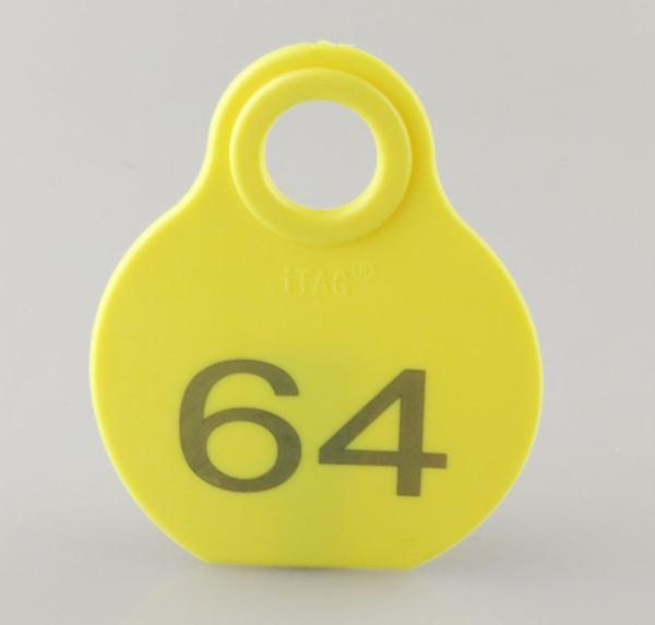 cattle neck tag,cow ear tag,cattle ID tag,with rope and lock，plastic TPU material,80*65mm,yellow,pink,light blue color