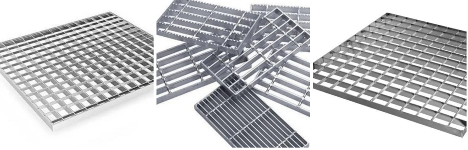 Hot-Dip Galvanized Steel Grating with Square Grid for Industrial Applications