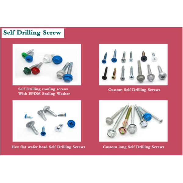 Стальные цинковые филипсы с плоской головой самосверляющие винты с двумя ушами