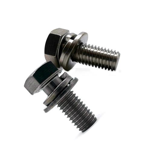 A2 A4 Fasteners  Phillips Drive Hex Head Machine Screws With Washer