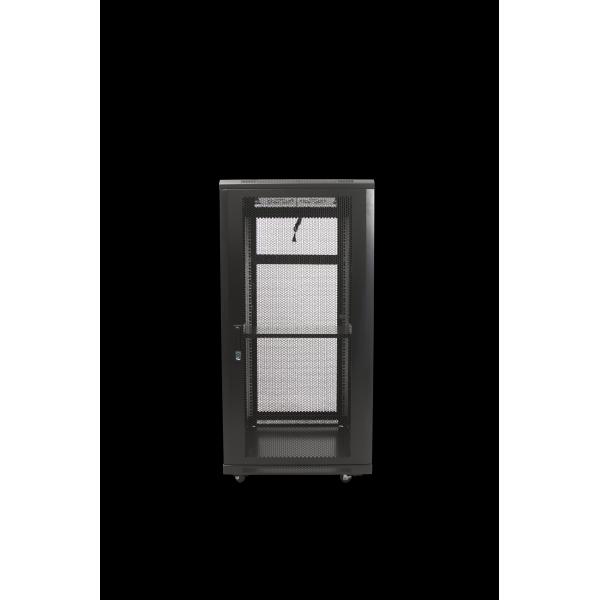 22U Indoor Network Rack with 600kg Static Loading Capacity and 1200mm Height