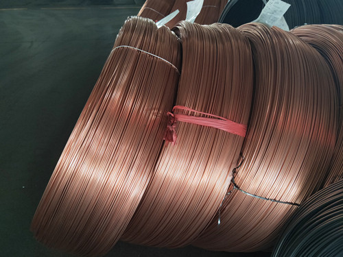 Cold Drawing Single Wall Coated Copper Steel Bundy Tube To Protect Rust  4.76 mm  X 0.7 mm