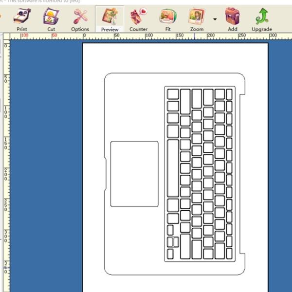 Изготовленная на заказ машина для изготовления кожи ноутбука для печати для ПЭТ