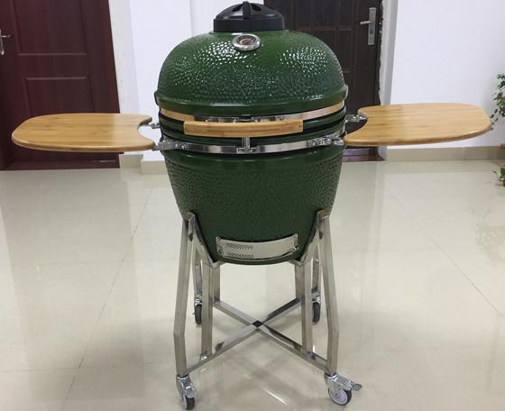 Green Egg Outdoor Porcelain 24 Inch Kamado Grill