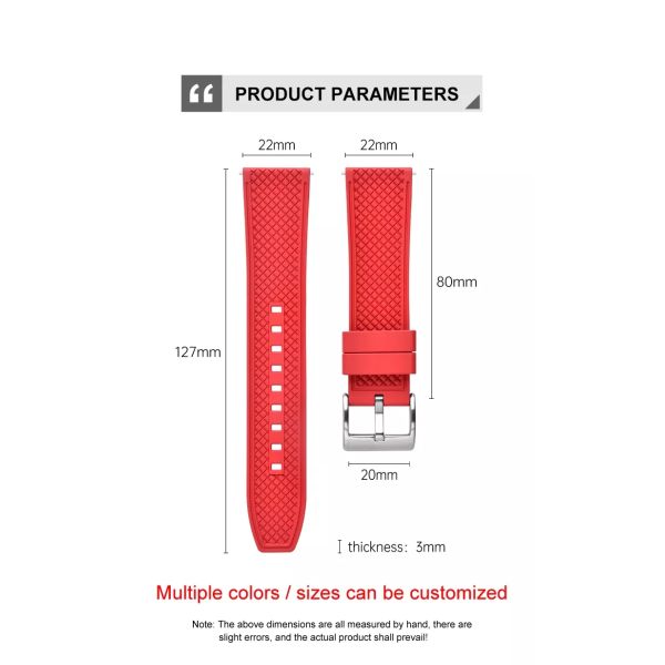 Mesh-textured Convex FKM Rubber Strap · Carnivorous Plant Style | OEM/ODM - SHX