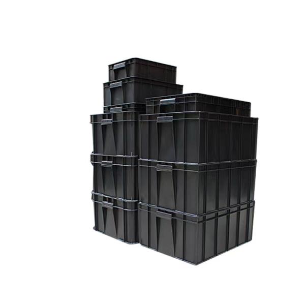 Reusable Packing ESD Safe Plastic Boxes Corrugated Bin Antistatic