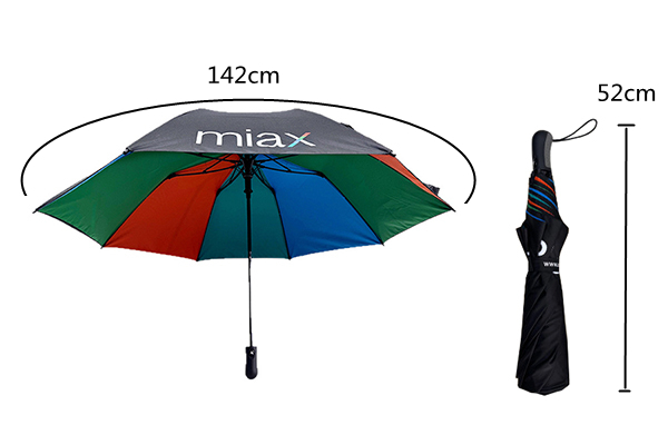 Miax Stylish 2 Fold Automatic Umbrella Windproof Eco Friendly Printing