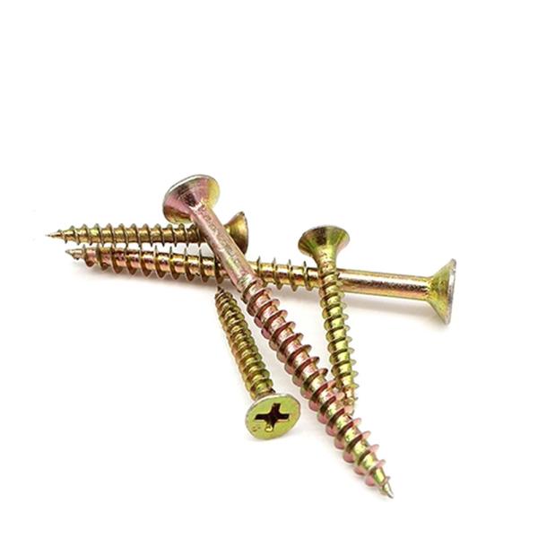 Yellow Zinc Plated Phillips Drive Flat Head Wood Screws Furniture Screws Tapping Screws