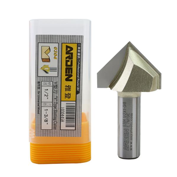 90degree  Engraving 3D V Bit  Wood Cutting CNC Router Bit  Arden V Type Carving Bit   for MDF Hardwood, Plywoods