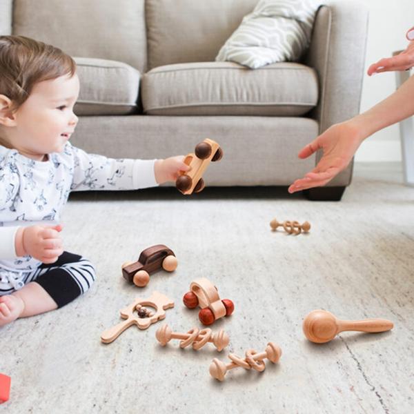 строительные блоки младенца 9/Style забавляются автомобиль воспитательное Montess древесины бука игрушки подарка черного грецкого ореха автомобиля автомобиля клена Mahogany классический