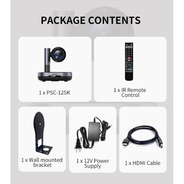 DAIPU PSC-12SK 4k HD Optical Zoom 3G-SDI PTZ Camera for Video Conference Performance