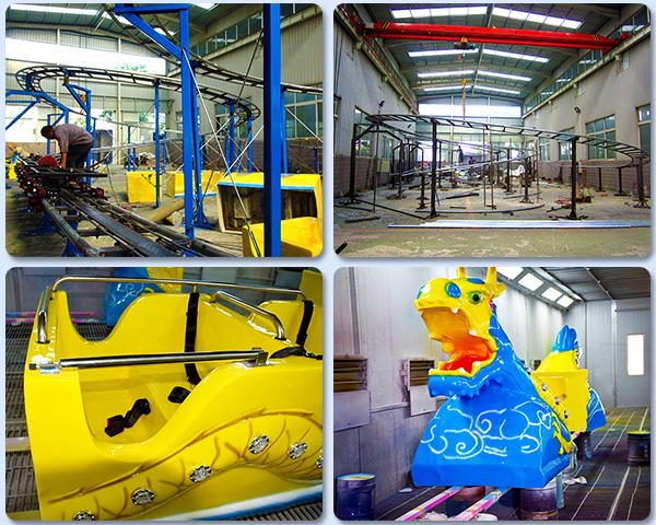 outdoor amusement rides sliding dragon coaster for sale