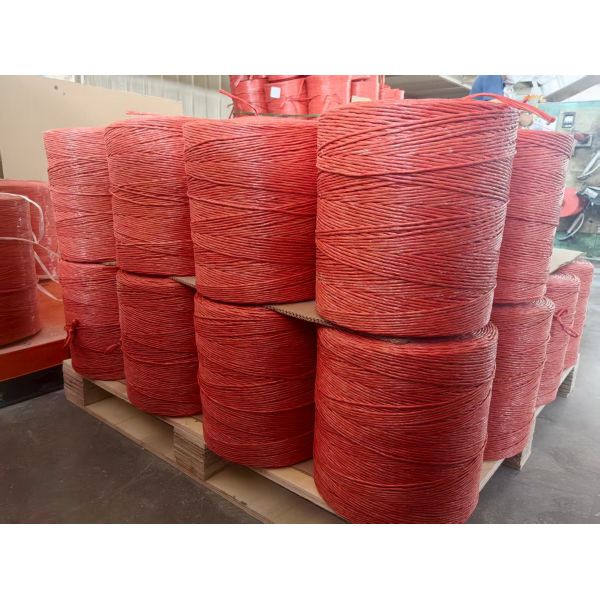Orange Yellow PP Baler Twine Featuring 380KGF Tensile Strength and 1-2 Years Acceptable Life Strong Bale Binding Material