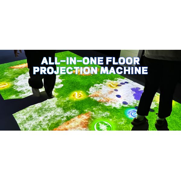 Système de projection au sol interactif mobile tout-en-un avec résolution 1280*800 110V-250V Voltage et projecteur à mise au point courte