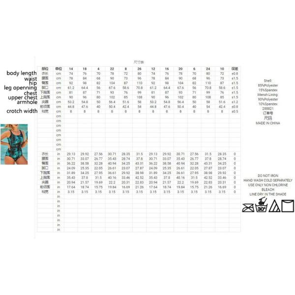 Amazon Hot Sale Body Shaper Printed One Piece Swim Suits Swim Wear Women Swimming Costumes