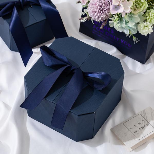 Creative Octagonal Gift Box Empty Packaging For Business Wedding Favors Lipsticks Gifts