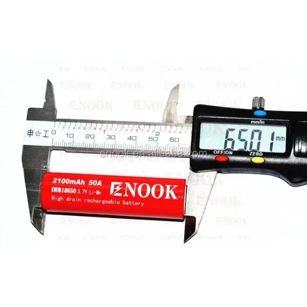 Портативный 18650 высокоустойчивый литий-ионный аккумулятор 2100mAh 3.7V Max 50A с плоской вершиной