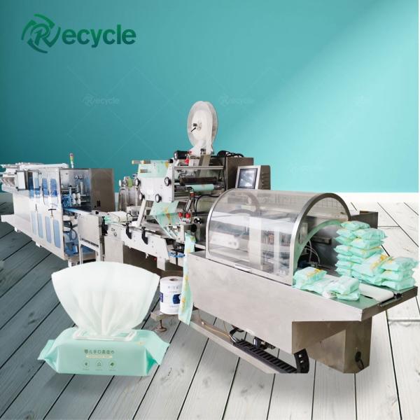 Hot Sale Non Woven Disposable 100% Cotton Wet Wipes Machine Production Line Towel Making Folding Machine