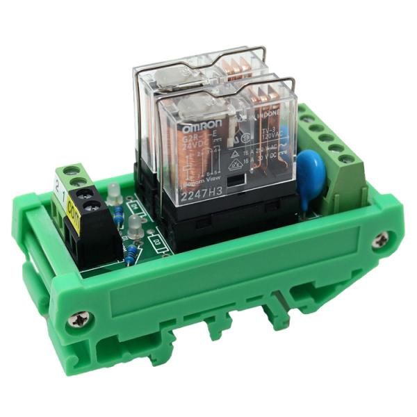 8 Ways Pluggable Relay Module PLC Output Amplifier Board DC 12V 24V