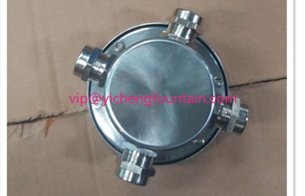Waterproof Underwater Led Fountain Lights Stainless Steel Junction Box With Different Size Joints IP68