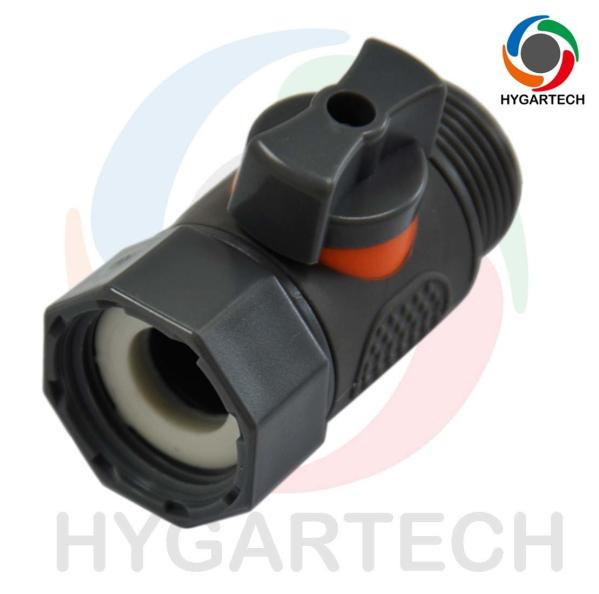 Plastic Garden Ball Valve BSP Male X Female Threaded End 3/4'' Connector  For Gardening And Car Washing Use