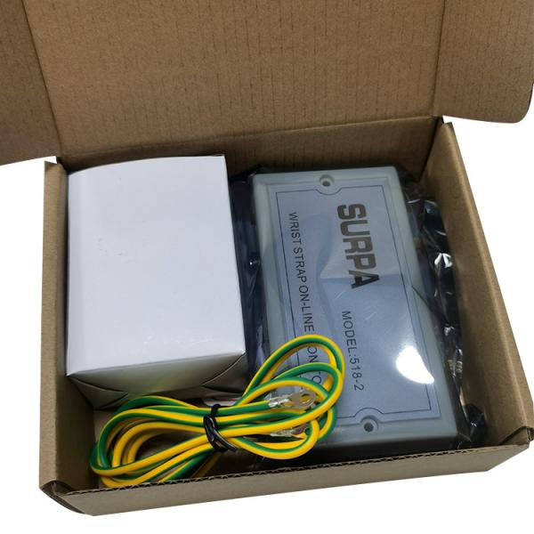 518-2 ESD Anti Static Wrist Strap Monitor Electrostatic Ring Alarm Anti Static Wrist Strap Tester
