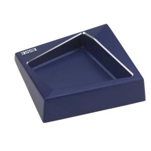 Conception de géométrie créative personnalisable Processus portable de coulée sous pression Plaquage en aluminium Poche à cendres en métal bleu