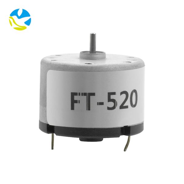 Custom 3-24V DC Motor 32.8mm 2500-10000 Rpm FT-520  Micro DC Motor for  LCD Dispenser