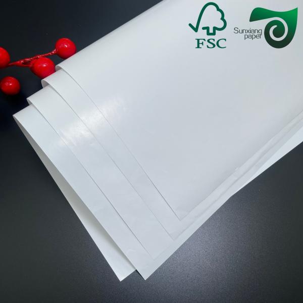 FSC 128gsm High Gloss C2S Coated Two Sides  Book Paper  100% Virgin Wood Pulp