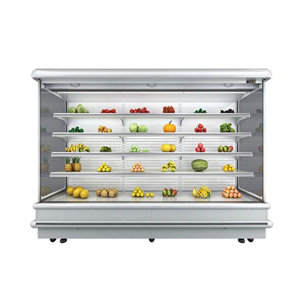 10M Vitrina de productos lácteos Bebidas Display Refrigerador Multideck Chiller abierto