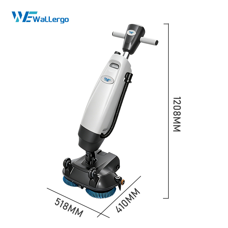 Commercial Handheld Mini Floor Cleaning Machine 350RPM Speed Self-propelled Floor Scrubber for Hotel School Hospital