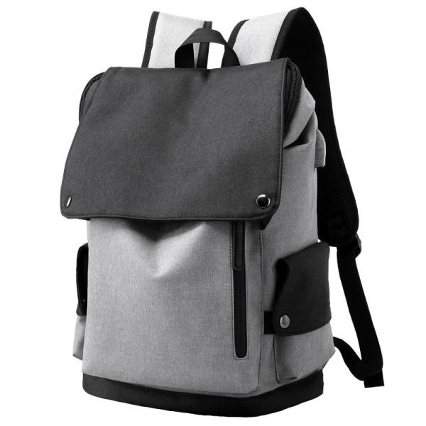Mode de haute qualité étanche à l'eau USB tendance sacs scolaires pour hommes sac à dos portable