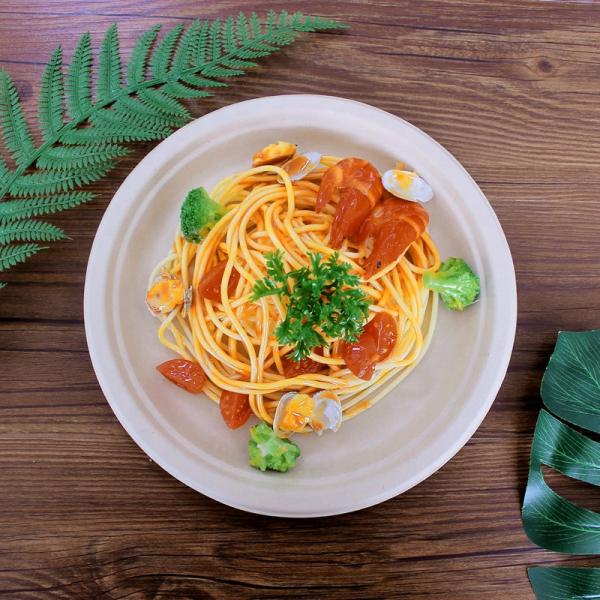 плиты подноса сахарного тростника 8inch устранимые, Compostable бумага багассы плит обедающего